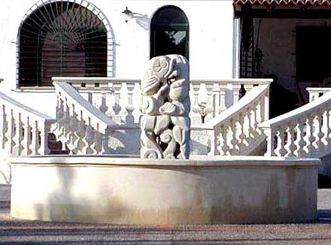 stone fountains