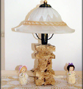 Italian stone table lamps