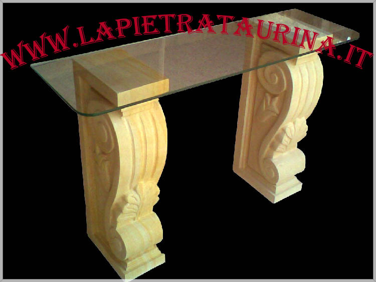 Extendable stone table for garden.