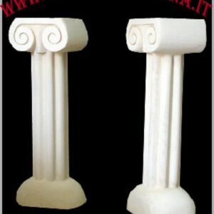 Table with columns for furniture in italian stone, carparo, tuff.