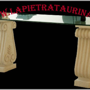 White stone kitchen table