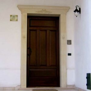 stone frame for entrance door