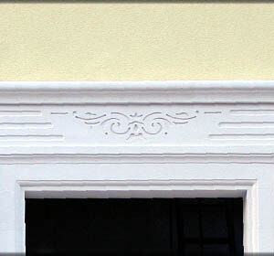 carved beam for windows