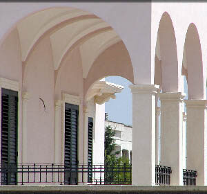 patio of stone villas