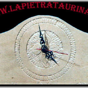 Wave clock in italian stone