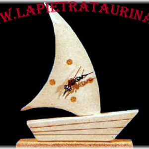 Italian stone boat clock