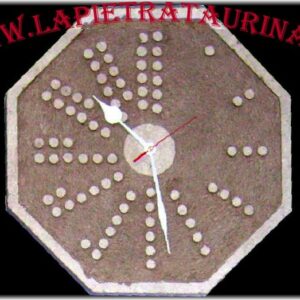 Clock in octagonal italian stone