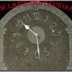 Italian stone clock with gray columns