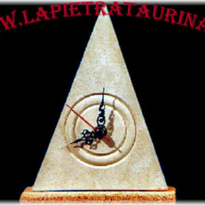 Triangle clock in italian stone