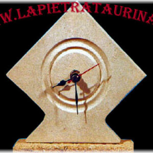 Italian stone clock with spades