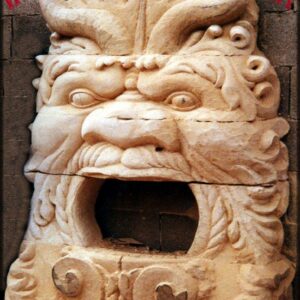 Fireplace carved in italian stone