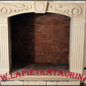 Stone cladding for pellet and wood fireplaces