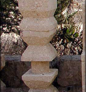 Rectangular stone vase for garden or balcony