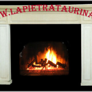 Stone cladding for indoor fireplaces