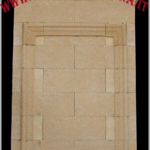 Stone cladding for rustic fireplaces