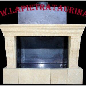 Stone cladding for built-in masonry fireplaces