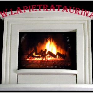 Stone cladding for open fireplaces