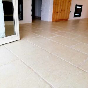 External granite flooring.