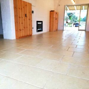External marble floors.